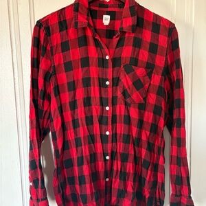 GAP Flannel Buffalo Plaid Shirt